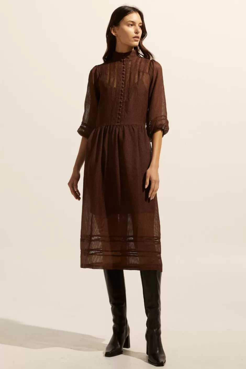 Online Declare Dress-Chocolate Women Dresses