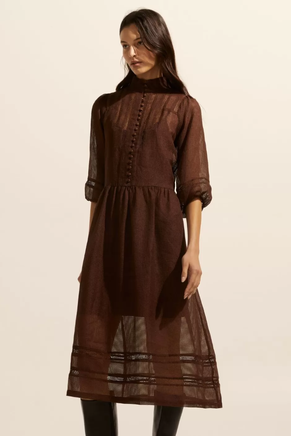 Online Declare Dress-Chocolate Women Dresses