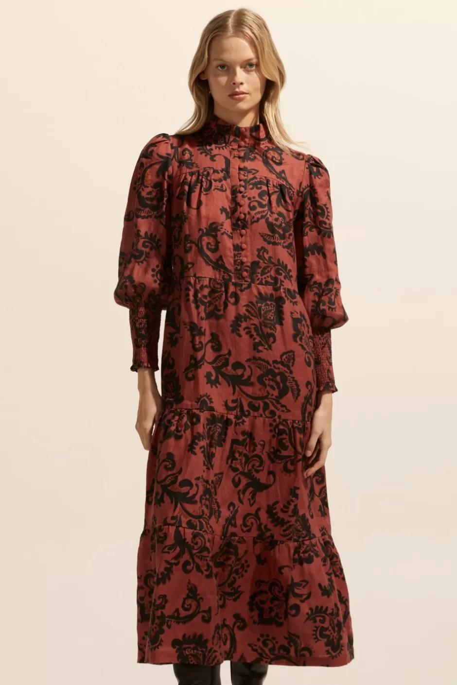 Fashion Recruit Dress-Clay Floral Women Dresses