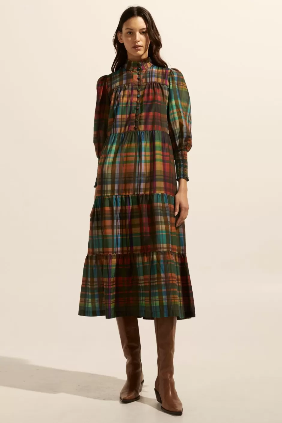 Clearance Recruit Dress-Kaleidoscope Check Women Dresses