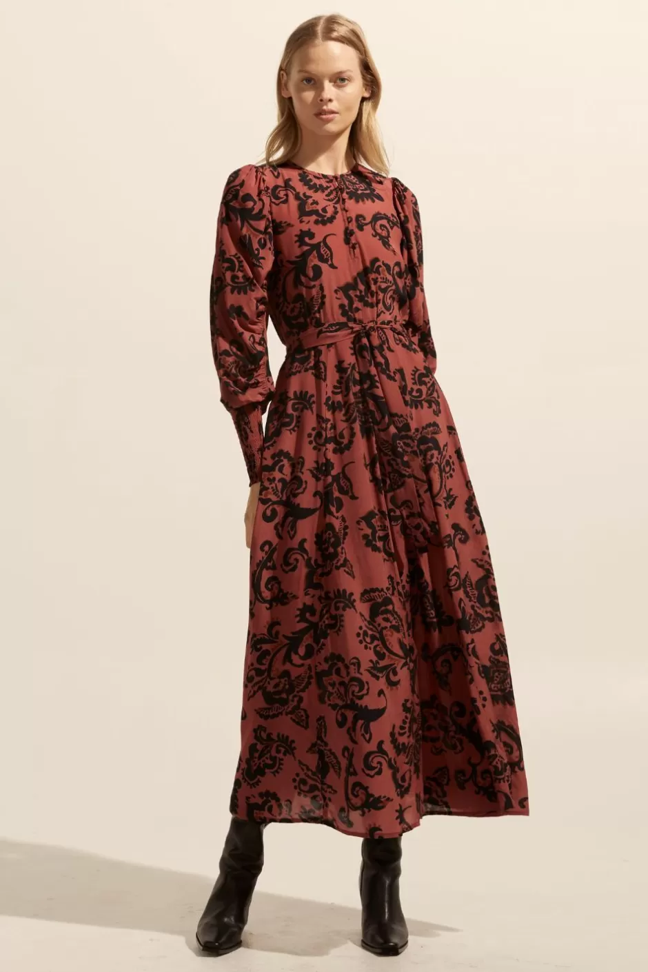 Clearance Tangent Dress-Clay Floral Women Dresses